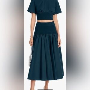 Simkhai Elegant Navy A-Line Skirt